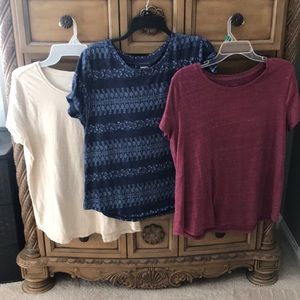 Sonoma - 3 t-shirt lot - ladies XL - fits like lg